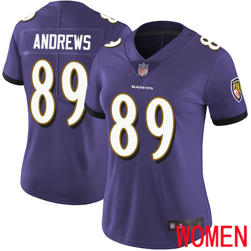 Baltimore Ravens Limited Purple Women Mark Andrews Home Jersey NFL Football #89 Vapor Untouchable->women nfl jersey->Women Jersey